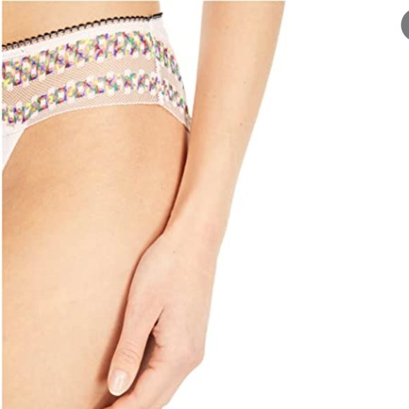 Calvin Klein Women's Stripe Lace Bikini Underwear QF5875 - Picture 6 of 9